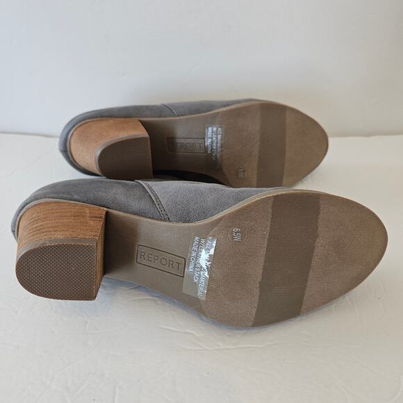 Report Clarice Heeled  Bootie Grey Women's 6.5 Neutral Casual Fall Festival Boho - Picture 7 of 10